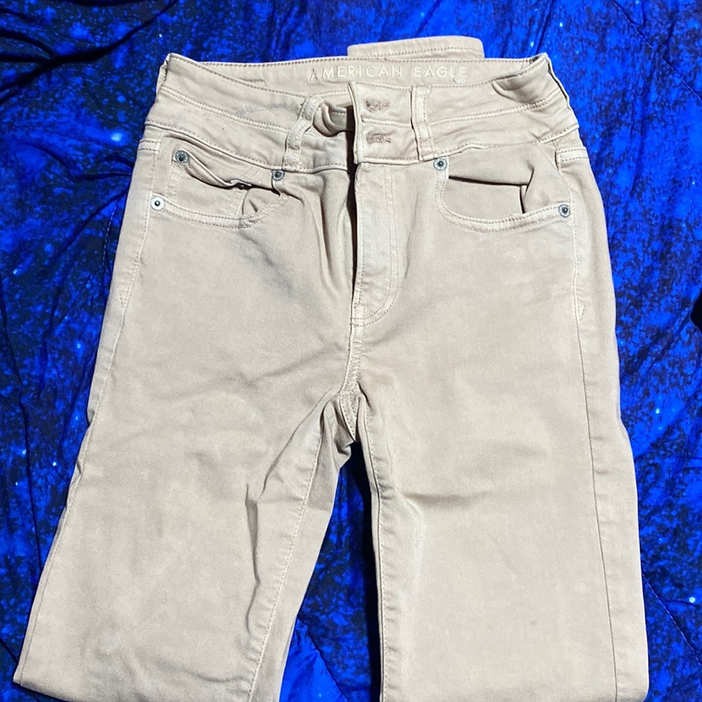 Darker khaki color in person